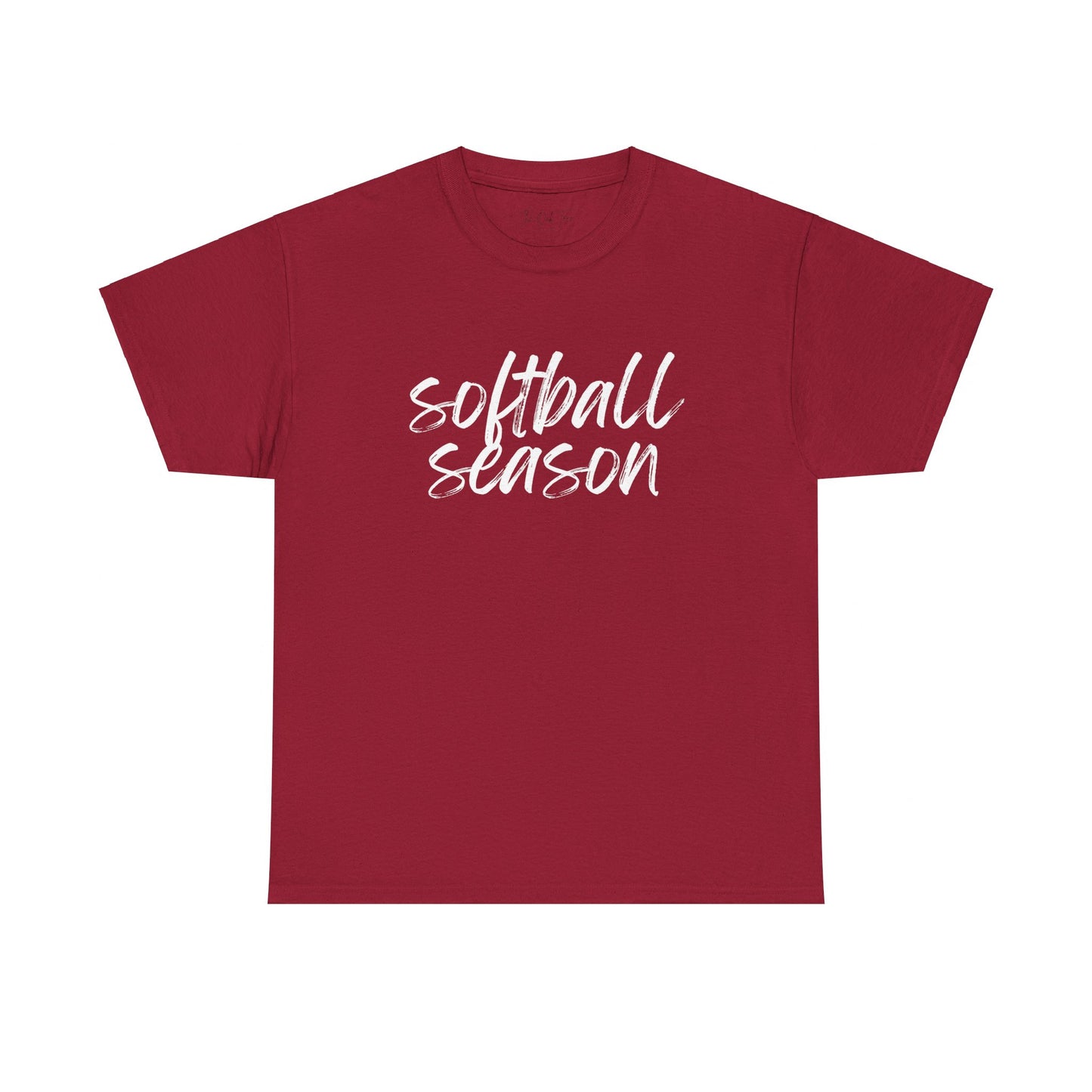 Softball Season- White Text Tee