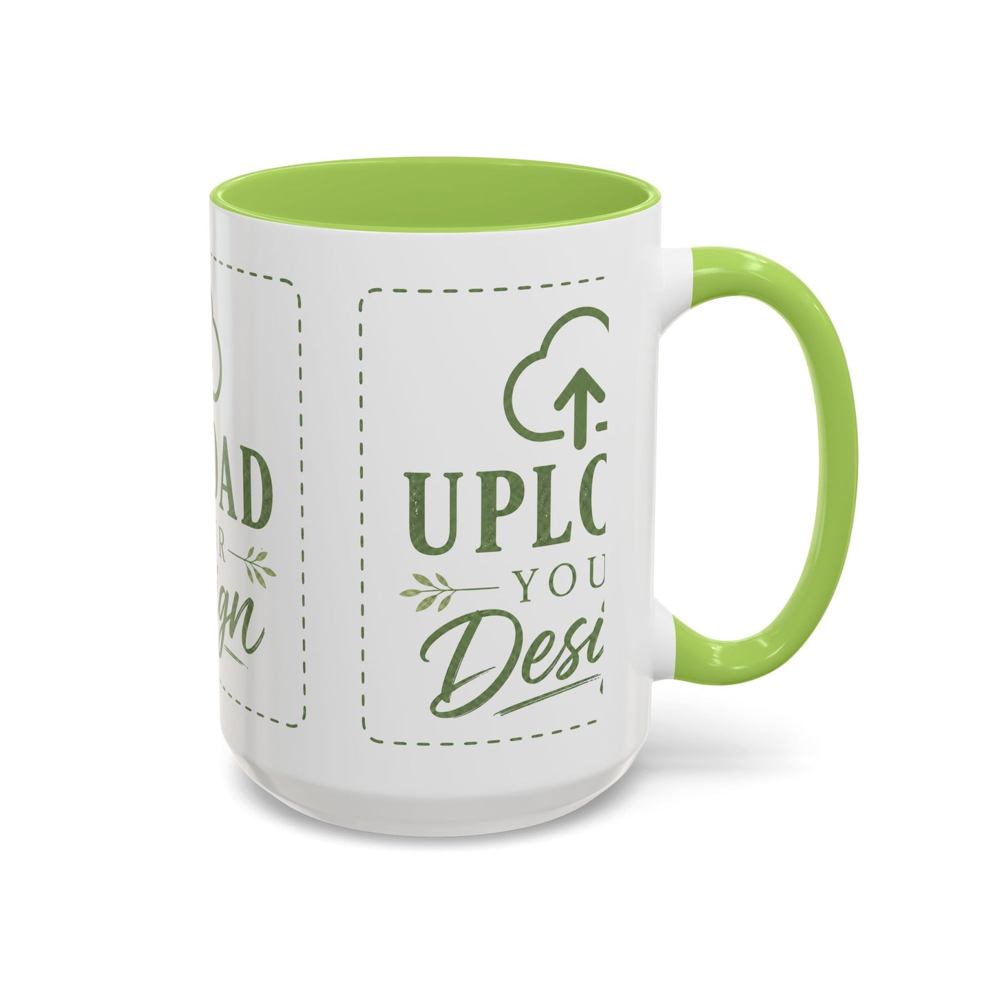 Custom Accent Coffee Mug – Custom Upload Design Ceramic Mug (11oz & 15oz)