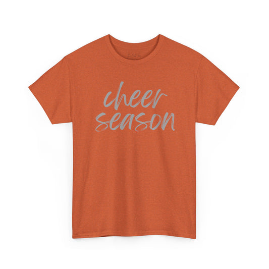 Cheer Season- Grey Text Tee