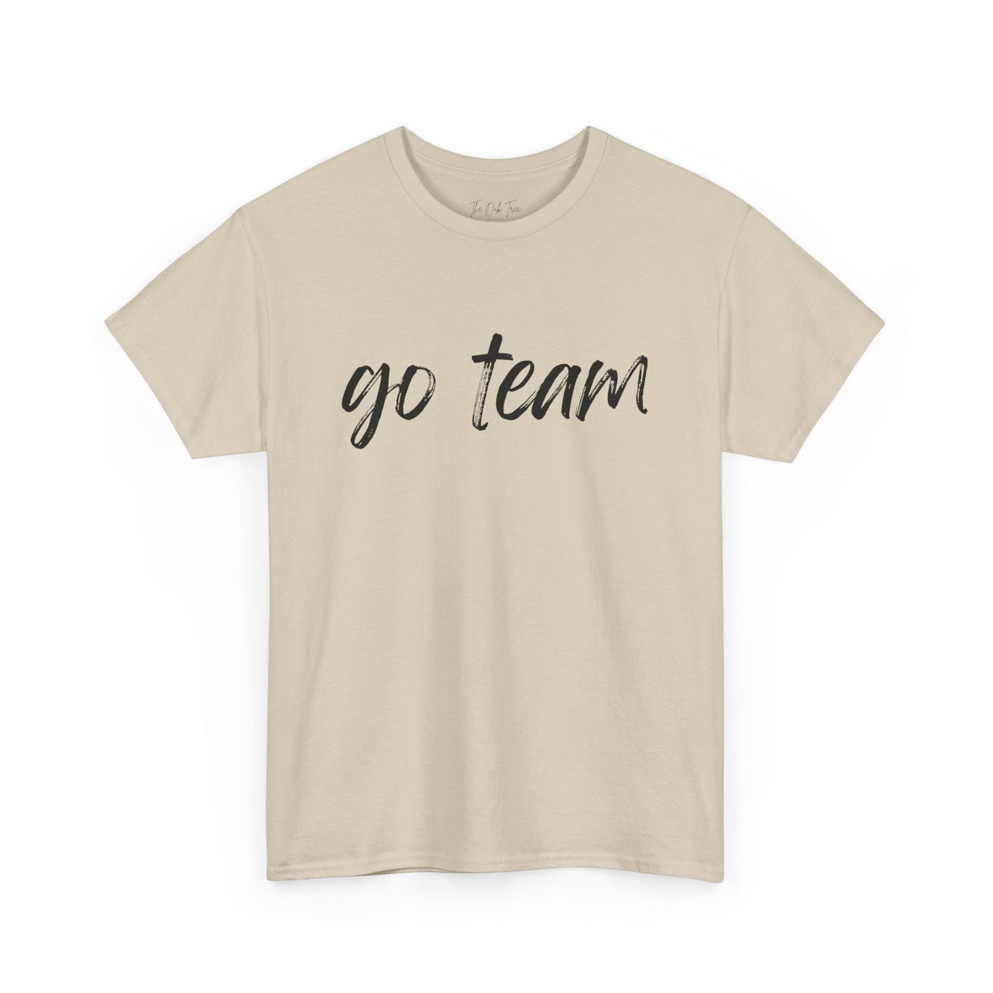 Go Team- Black Text Tee
