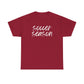 Soccer Season- White Text Tee