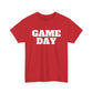Game Day- White Text Tee