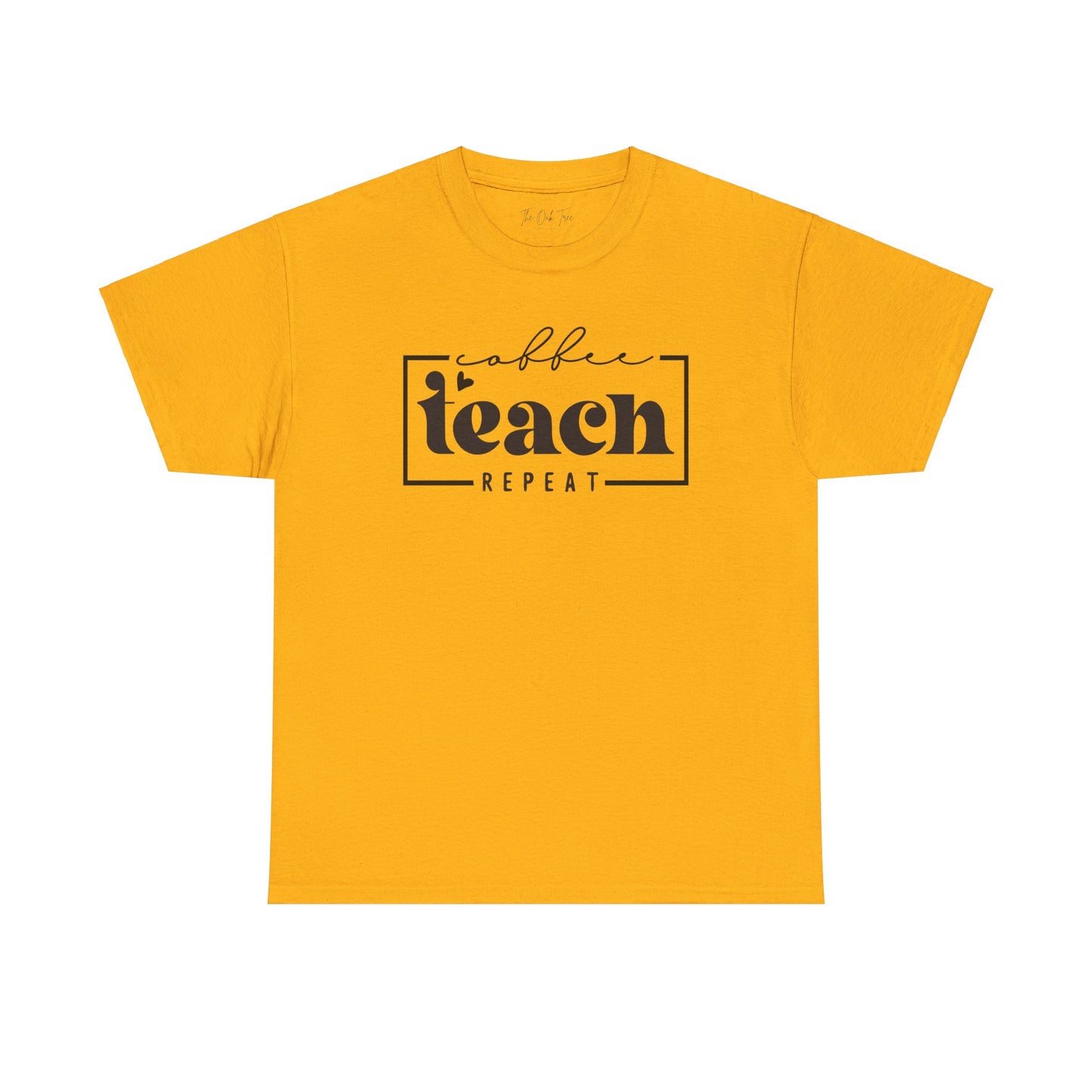 Coffee Teach Repeat Unisex Heavy Cotton Tee