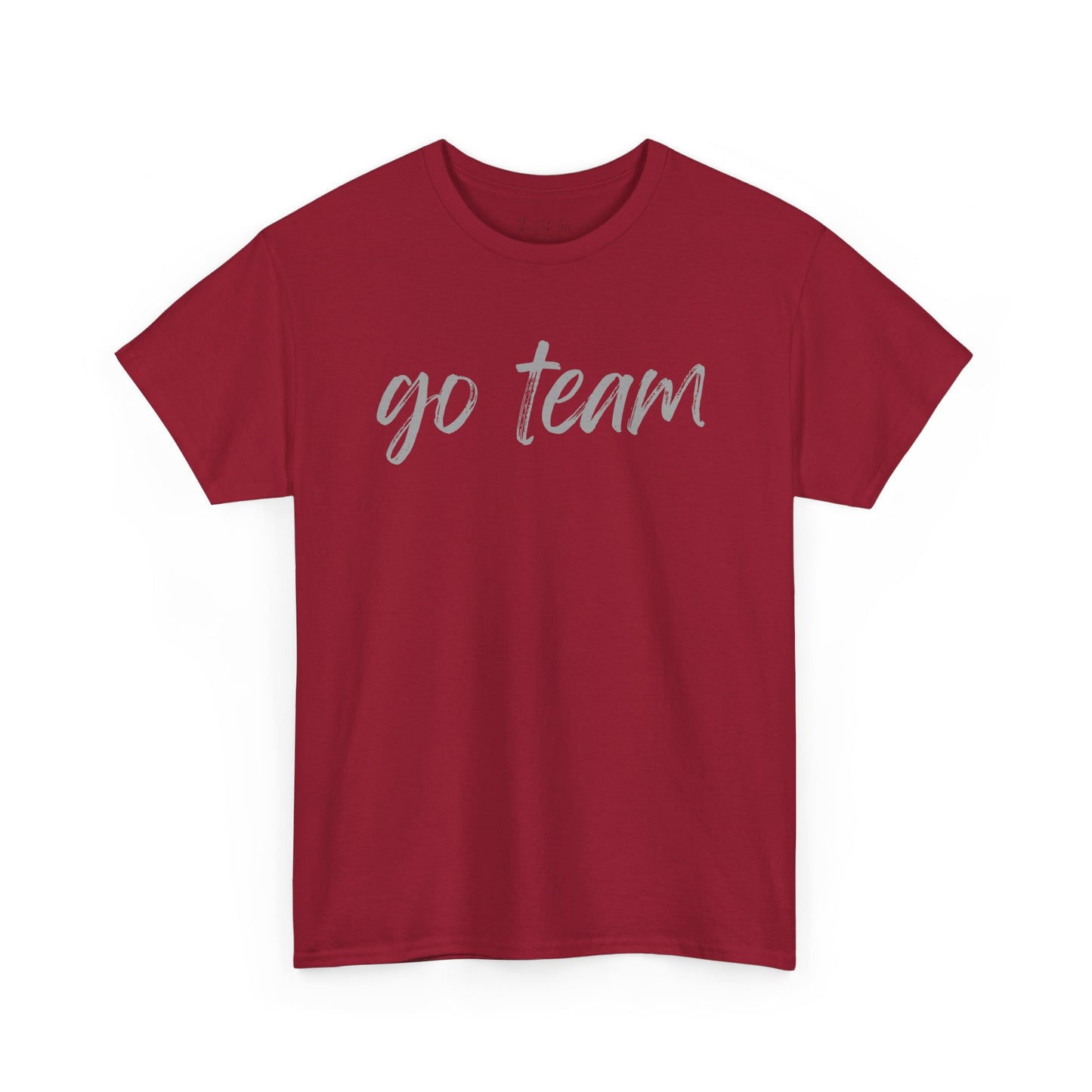 Go Team- Grey Text Tee