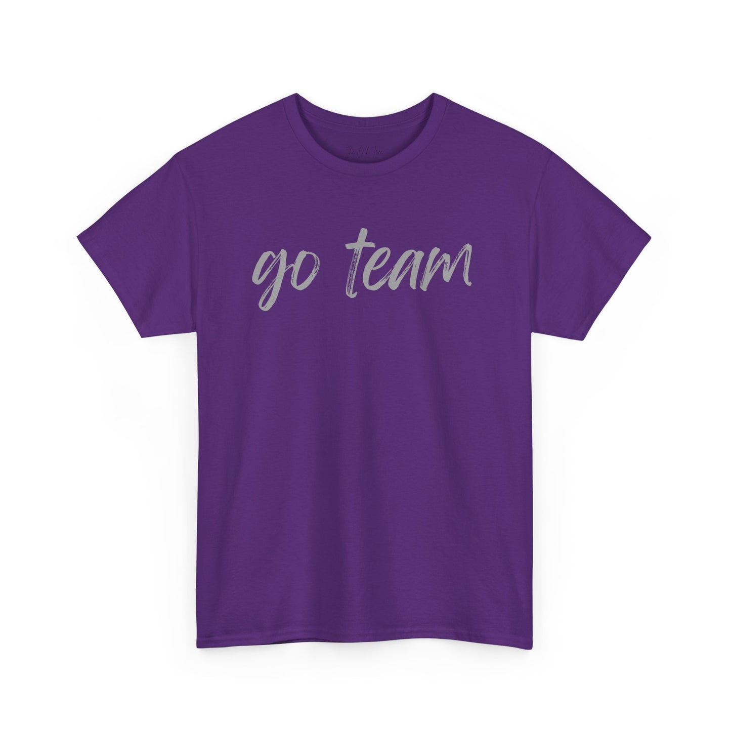 Go Team- Grey Text Tee