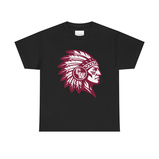 CW Indians Logo T-Shirt — CW Maroon Graphic Tee