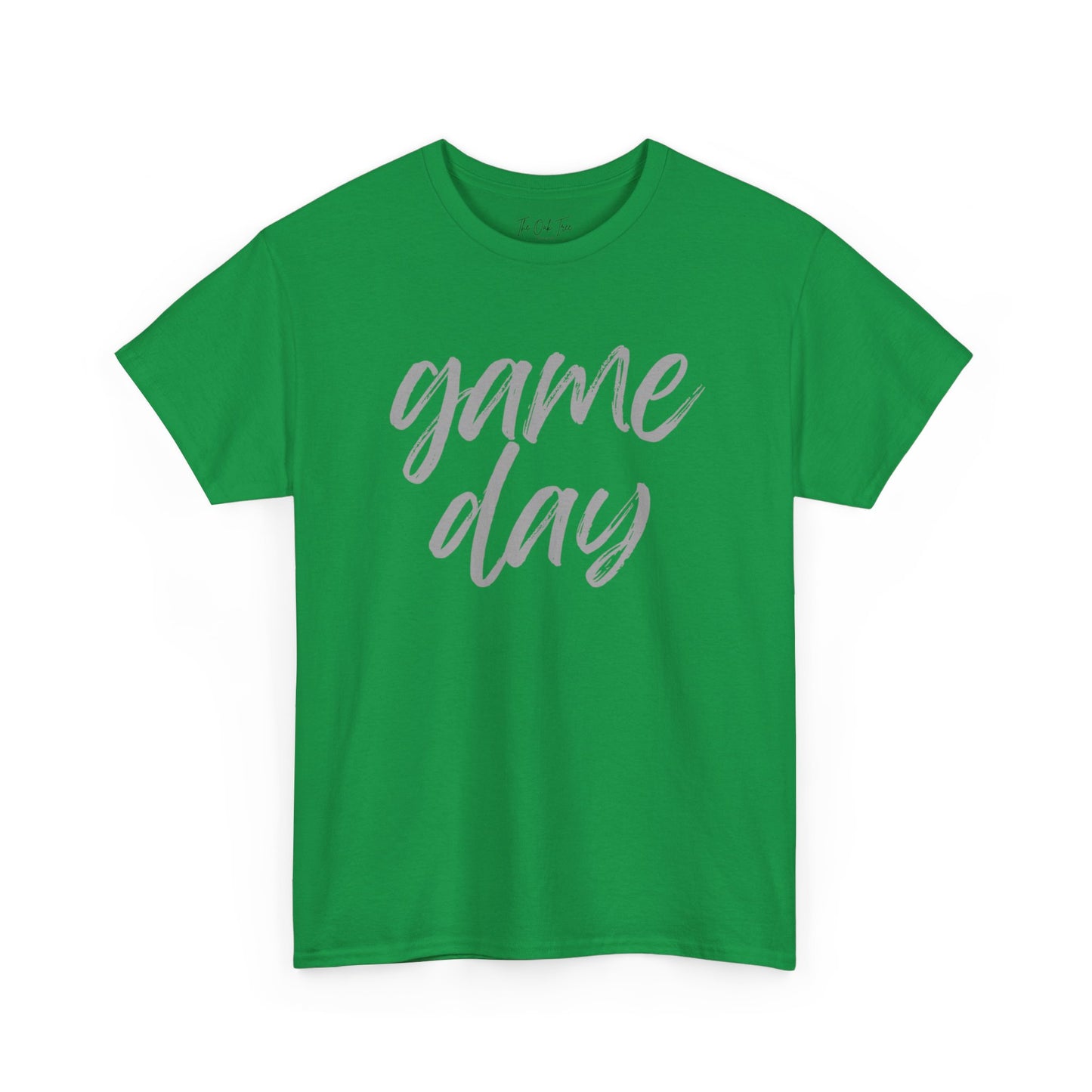 Game Day- Grey Text Script Tee