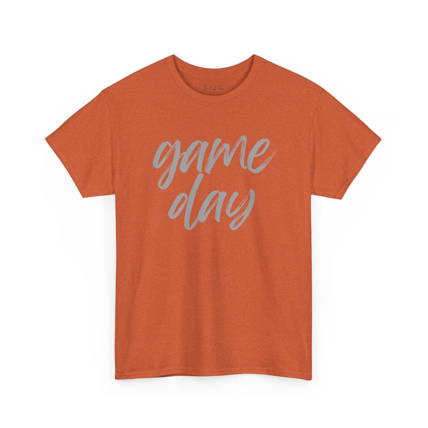 Game Day- Grey Text Script Tee