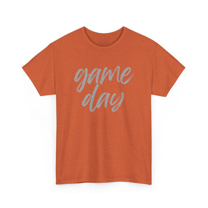 Game Day- Grey Text Script Tee