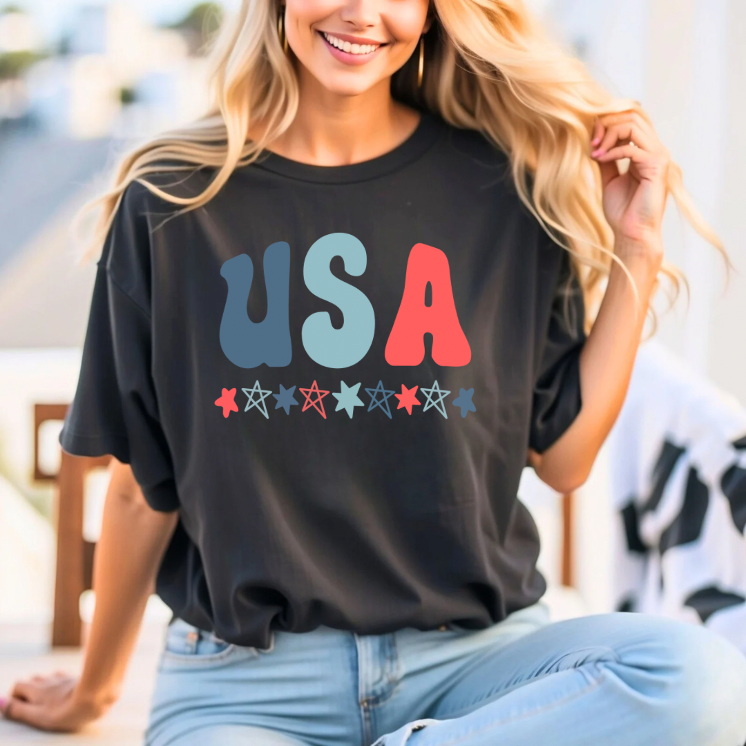 USA Stars Unisex Jersey Short Sleeve Tee